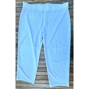 Majestic Baseball Pants Premium MLB Cropped Performance Sports White Size 3XL